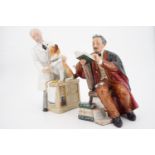 Two Royal Doulton figurines; The Professor HN2281 and Thank Doc HN 2731, tallest 23 cm