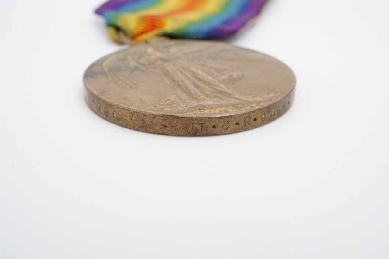 A 1914-15 Star, British War and Victory medals to 168465 S STH CPL J R Mark, RFA - Image 5 of 5