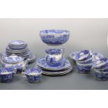 A large quantity of Spode blue-and-white ware