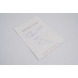 An autograph note on hotel stationery from Eric Clapton to a member of his management
