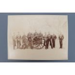 A Victorian full plate photograph of a British army horse artillery unit, 29 cm x 21 cm
