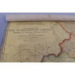 An antique map of Northumberland and Durham published by the Scarborough Company, (a/f)