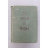 A German Third Reich album of stereoviews with stereoviewer entitled Der Kampf im Westen, with notes