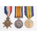 A 1914-15 Star, British War and Victory medals to 168465 S STH CPL J R Mark, RFA