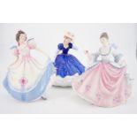 Three boxed Royal Doulton figurines; Mary Figure of the Year 1992 HN 3375, Rebecca HN 2805, Angela