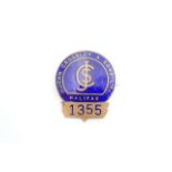 A John Crossley & Sons Ltd enamelled lapel badge