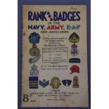 Rank and Badges in the Navy, Army, RAF and Auxiliaries, 1942