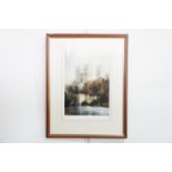 Richard Marshall (Contemporary) Durham, signed limited edition offset lithographic print, dated