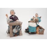 Two Royal Doulton figurines; School Marm HN 2223 and Nanny HN 2221