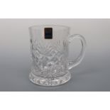 A Royal Scot hand-cut crystal tankard in original packaging