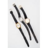 A vintage lady's Art Deco style Oris wristlet watch together with two other watches