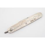 A 1930s pocket folding knife with silver grip scales, Eugene Leclere, Sheffield, 1930, 8.5 cm
