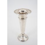 A silver trumpet vase, Joseph Gloster Ltd, Birmingham, 1958, 18 cm, loaded