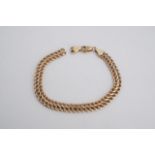 A 9 ct gold bracelet, (a/f), 4.9 g