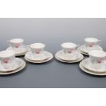 Elizabethan Morning Rose tea ware