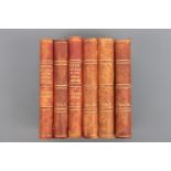 Gibbon, Decline and Fall of the Roman Empire, 6 vols, Dent, early 20th Century, half red calf