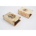 Two Great War commemorative / patriotic Celluloid matchbox covers
