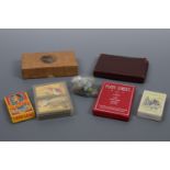 Vintage card games and marbles including Chad Valley's Fleet Street and Waddy's Stak-a-Stik