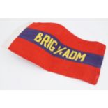 A British Army Brigadier in command of Administration cotton pennant, 18 cm x 15 cm