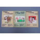 Three Marriott Edgar humorous Albert series and history books, circa 1930s