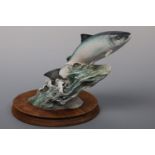 A Border Fine Arts salmon 140, 22 cm high