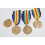 Four various Victory medals to 194570, Pnr F A Wilson, RE; M2-119557 Pte J G Thwaites, ASC; 97208