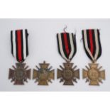 Four German Third Reich Honour Crosses