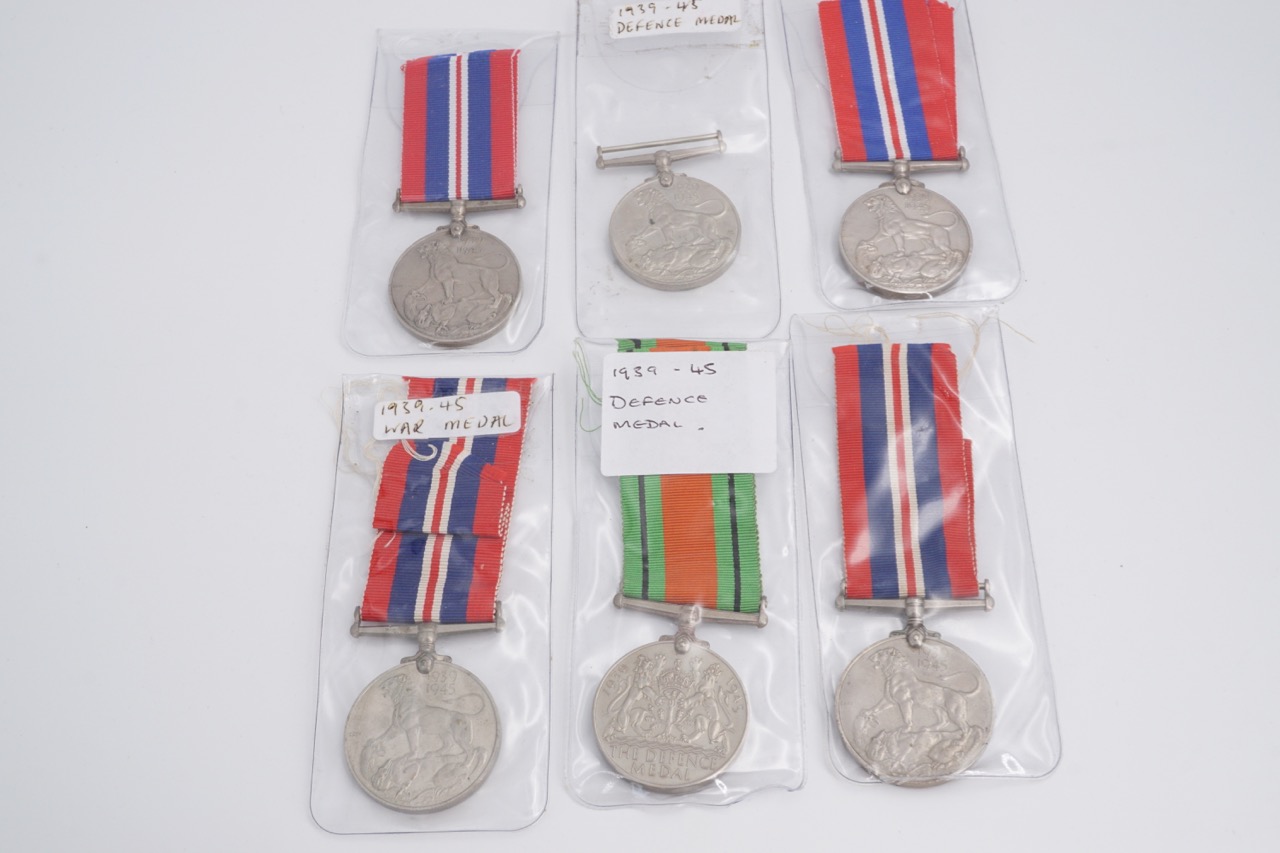 A number of 1939-45 War and Defense medals