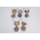 American, Belgian, French and Italian Great War Allied Victory medals