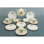 A child's toy / doll's tea set (teapot a/f)