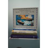 Sundry books on maritime subjects including an official history of the Cunard Line and of Lloyd's