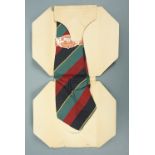 A Cameron Highlanders regimental tie in original carton, circa 1930s