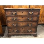 A George III mahogany bachelor's chest