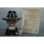 A Grayshott Pottery limited edition Terry Pratchett character jug, 266/1500, 19 cm high