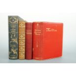 Four poetry books including Milton's Poetical Works, Poetical Works Of Robert Burns, etc.