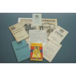 Sundry items of military and other ephemera including an issue of 8th Army News