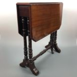 A Victorian mahogany Sutherland occasional table, 57 cm