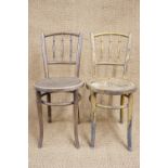 A pair of late 19th Century Austrian bentwood cafe style chairs