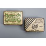 Two early 20th Century tins of gramophone needles