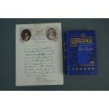 A letter of thanks from Lady Buccleuch together with "Women In The Reign of Queen Victoria" by Madam