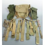 Sundry items of Pattern 1937 and other webbing equipment etc