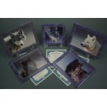 Five Collectors tiles and frame, "Leaders of the Pack", by Terry Isaak