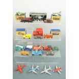 Four boxed Matchbox Models of Yesteryear, Matchbox model aeroplanes, etc.