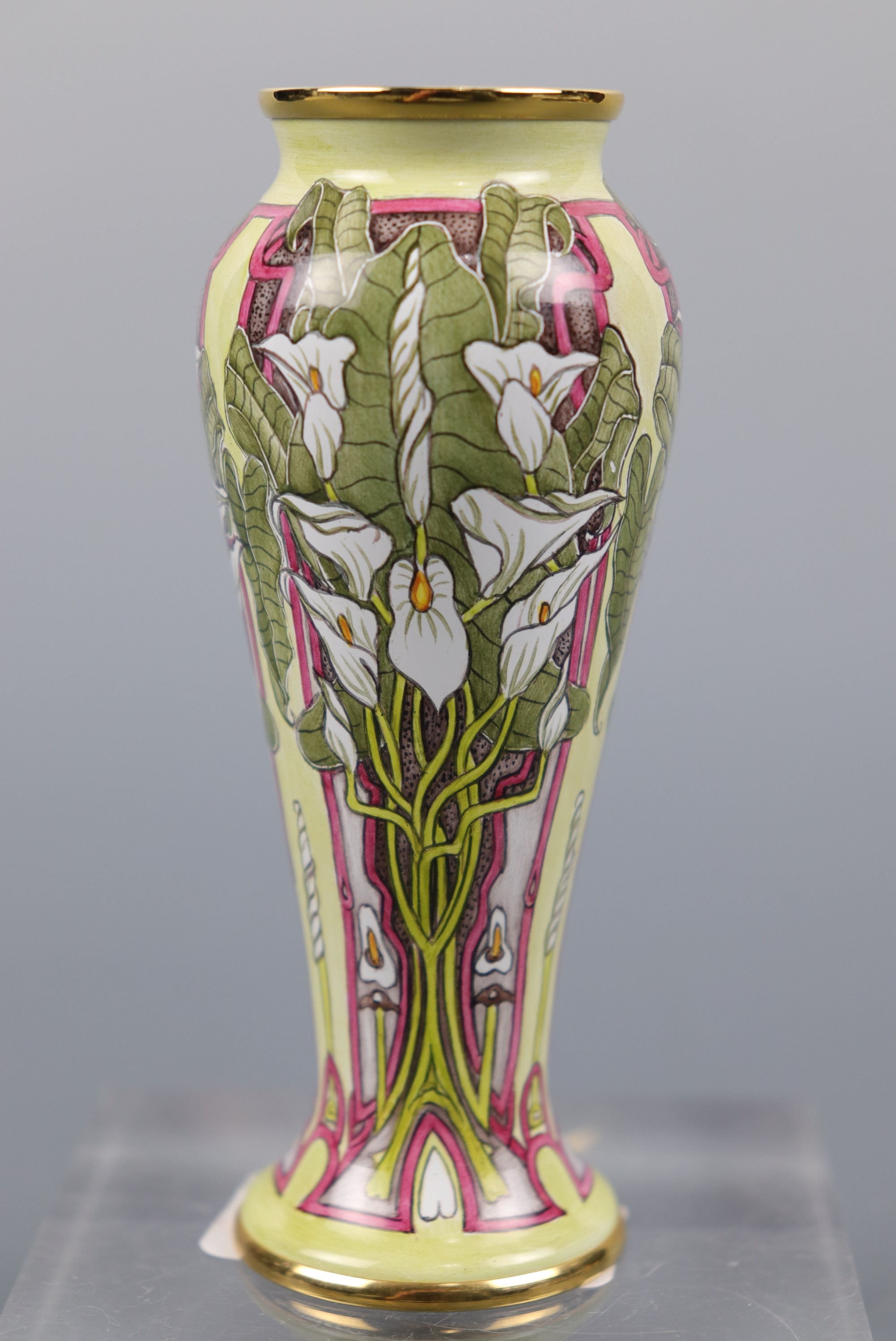 A Moorcroft vase, 19.5.03, A Rose, 10 cm high