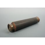 An early 20th Century Enbeeco Falcon three-draw brass telescope, having a 1" objective and 22 X