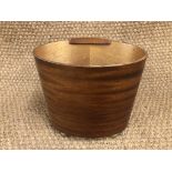 A 1950s teak waste paper basket, 30 cm