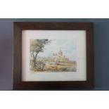 Edwin Galea (Maltese b 1934), Mdina, watercolour, signed and dated 2007, framed under glass, 25 cm x