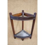 A George V oak corner stick stand, (63 cm)