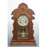 A late 19th Century American Ansonia shelf clock