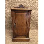 A Victorian mahogany bedside cabinet, (a/f)